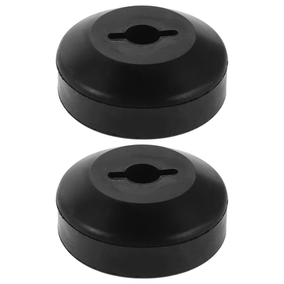 BESTYASH 2-Pack Heavy Duty Black Rubber Winch Cable Stopper for ATV and UTV with Quick and Easy Installation