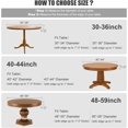 thumbnail image 2 of LAICAIW Fitted Round Table Cloth, Reversible Waterproof Stain Resistant Elastic Stretch Tablecloth, Wipe Clean Table Cover for Outdoor/Indoor Use, Fits Round Tables up to 40"-44" Diameter, Baby Pink, 2 of 7
