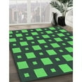thumbnail image 3 of Ahgly Company Machine Washable Indoor Square Transitional Dark SlateGray or Dark SlateGrey Green Area Rugs, 8' Square, 3 of 7