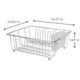 thumbnail image 5 of (2 pack) Mainstays Small Wire Dish Rack - Chrome - 14.17" W x 12.64" L x 5.67" H, 5 of 7