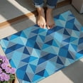 thumbnail image 4 of Blue Geometric Pattern Door Rugs,Washable Non Slip Door Mats Indoor,Decorative Door Mats,Entry Mat Indoor for Entrance,Bedroom,Kitchen,Bathroom,20"x32", 4 of 6