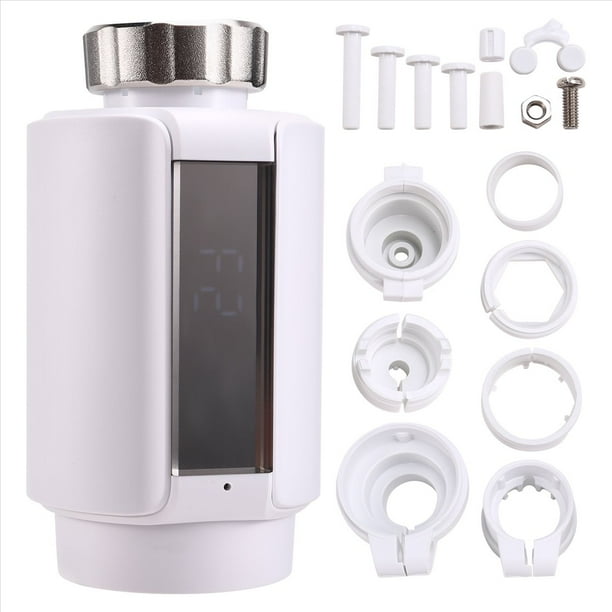 Válvula Termostática Inteligente Tuya ZigBee para Radiador, Válvula de Control de Temperatura Automática con Wifi, Compatible con Alexa