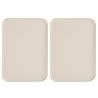 Plastic Plates , White rectangle - NO 2 - 50 piece