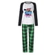 thumbnail image 4 of Pijamas familiares navideños a juego, conjuntos de pijamas verdes, Papá Noel, ciervo, Fly, en julio, 4 of 4