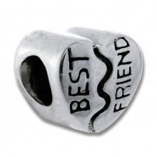 Best Friend Heart Bead - Fully Compatible With Most Major Charm