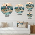 thumbnail image 4 of Designart "Guiding Light by the Coast II" Coastal Oversized Wall Clock, 4 of 5