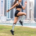 thumbnail image 6 of Sikiie Vintage Floral 1 Pairs Compression Socks for Men and Women 15-20 mmHg Running Support Socks, 6 of 7