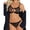 Black, variant on Women Lingerie Set Sexy Mesh Cut Out Bra and Panty Sets 2 Piece Underwear