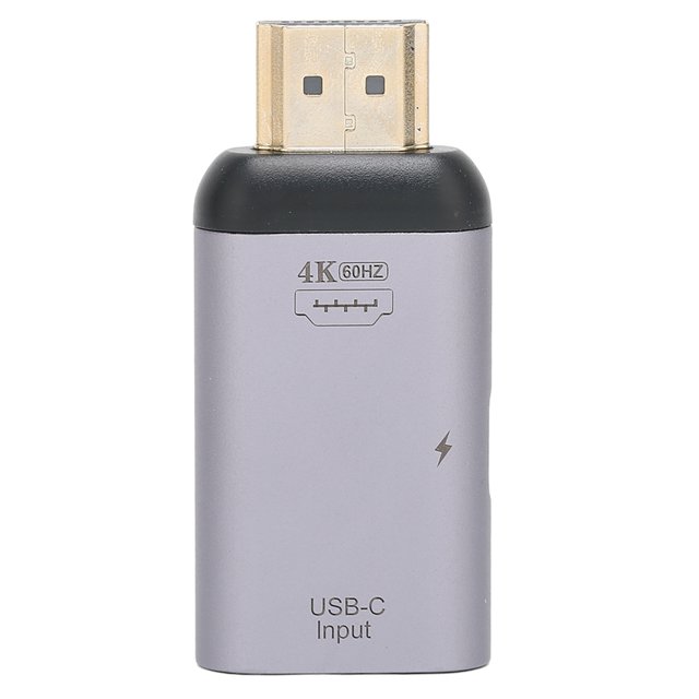 Tipo C Adaptador HD 4K PD 100W Tipo portátil C hembra a macho Estación de acoplamiento de adaptador chapada en oro