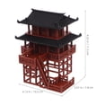 thumbnail image 2 of FONWILYO Small Japanese Pavilion Figurine Multi Color Terrarium Ornament for Garden and Aquarium, 2 of 6