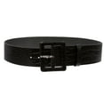 thumbnail image 2 of Women's 2 1/4" Wide High Waist Croco Print Full Grain Leather Fashion Square Belt, 2 of 4