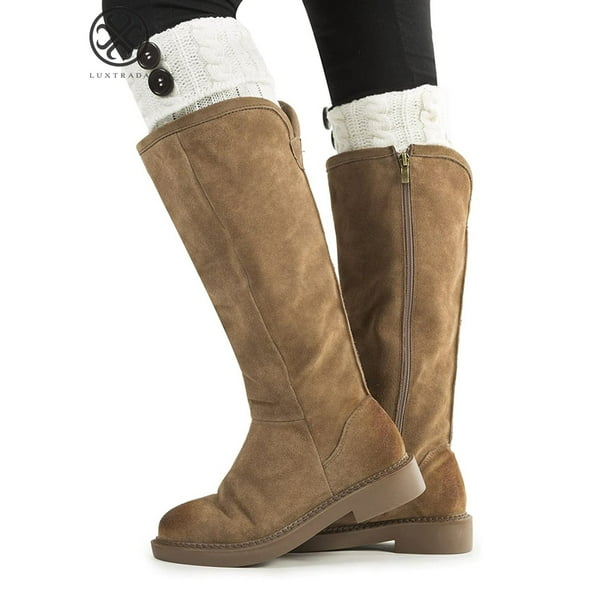 Luxtrada Pair Women Boot Knit Leg Warmers Socks Winter Warm Boot