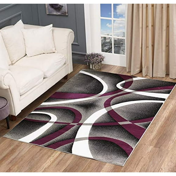 GLORY RUGS Melody Soft Modern Area Rug, 8' x 10', Stain Resistant And Fade-Resistant