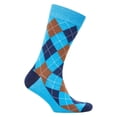 thumbnail image 3 of Blue Argyle Socks from the Sock Panda (Adult Large - Men's Shoe Sizes 8-12), 3 of 3