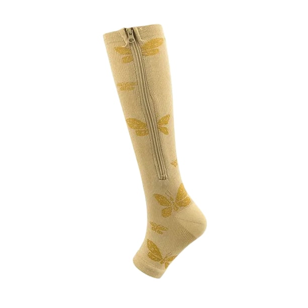 Calcetines de Compresión para Mujer de 15-25 Mmhg para Varices, Alivio de Edemas, Viajes, Deportes y Vuelos Largos (1 Par)