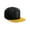 Black Gold, variant on Classic Snapback Old English A to Z Numbers Initials Flat Bill Visor Cap-Black Hat, Letter C