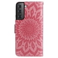 thumbnail image 4 of Elepower for Galaxy S23 Case with Card Holder, Embossed Magnetic Wallet Soft TPU + PU Leather Cover with Practical Bracket + Detachable Hand Strap Shockproof Protective Shell, Pink, 4 of 7