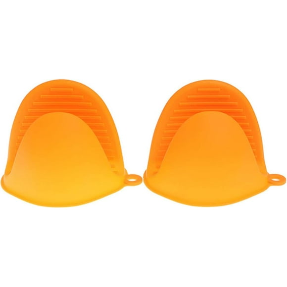 2 Pieces Pot Holder Mini Oven Glove, Silicone Cooking Pinch Grips Mitts, Mini Anti Heat Pot Holders Silicone Glove, Used In Microwave