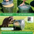 thumbnail image 2 of 10 Gallon(40 qt)Trash Can with Lid Outdoor Galvanized Metal Bucket with Locking Lid for Poultry Feed Bird Seed Storage Ash Garbage Trash Bin, 2 of 9