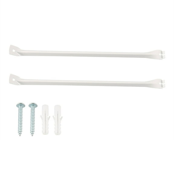 1Pair Wall Mounted Metal Wire Rack Mounting Brackets Easy Installation