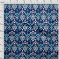 thumbnail image 3 of oneOone Cotton Poplin Fabric Damask Ikat Print Fabric BTY 56 Inch Wide, 3 of 4