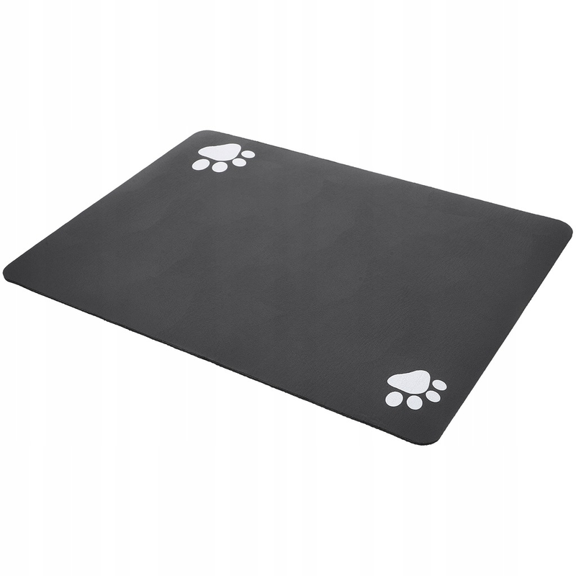 【Absorbent No-Slip】Super Absorbent Dog Bowl Mat - Quick Dry Pet Food Mat for Messy Eaters, Non-Slip Waterproof Base Protects Hardwood/Tile Floors (Easy Clean)