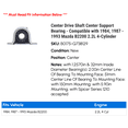 thumbnail image 2 of Center Drive Shaft Center Support Bearing - Compatible with 1984, 1987 - 1993 Mazda B2200 2.2L 4-Cylinder 1988 1989 1990 1991 1992, 2 of 2