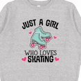 thumbnail image 3 of Inktastic Just a Girl Who Loves Skating Youth Sweatshirt, 3 of 4