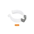 thumbnail image 3 of Unique Bargains T12 U Clips Holder Bracket for LED Light Bulb Mounting Bracket Fluorescent Tube Holder Clamps White 8 Pack, 3 of 5