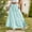Blue, variant on Zoyoen Girls Ruffle Skirt- Cute Drawstring Elastic Waist Casual Kids Maxi Skirt Pink Size 8