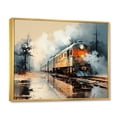 thumbnail image 2 of Designart "Abstract Train Sublime Horizon III" Transportation Floater Framed Canvas Art Print, 2 of 7