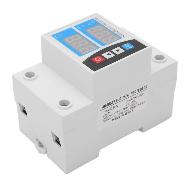 Dispositivo De Protección De Corriente De Voltios, Recuperación Automática 240V-300V Protector De Bajo Voltaje Ajuste Fácil Alta Precisión Para Reemplazo ANGGREK GJ1013
