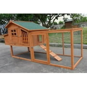 86 Large Solid Wood Chicken Coop House Run Cage Nesting Box
