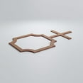 thumbnail image 3 of Ekena Millwork 26 7/8"W x 15 3/8"H x 3/8"T Medium Bradley Decorative Fretwork Wood Wall Panels, Walnut, 3 of 7