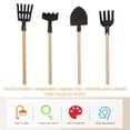 thumbnail image 4 of 4 Pcs Mini Râteaux Pelle Fourche Jouets Mini Maison Outils de Jardinage Jouets pour Enfants, 4 of 8