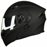 Cooligg Full Face Helmet Motorcycle Street Bike Helmet Dual Visor Flip up Modular DOT Approved