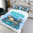 thumbnail image 3 of Bedding Set For Tralalero Tralala Tung Tung Sahur Comforter Cover Set Cute Duvet Cover Sets Super Soft Teens Bedding Set Kids Bedroom Gifts,1 Duvet Cover with 2 Pillowcases Twin 3 Piece, 3 of 6