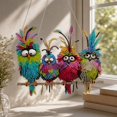 thumbnail image 2 of PLPPYFS Christmas Pearl Diamond Art Hanging Ornament DIY Craft, Bird Pearl Diamond Suncatcher, 3D Mixed-Size Pearls and Complete DIY Craft for Windows, Trees, Holiday Gifts, 2 of 6