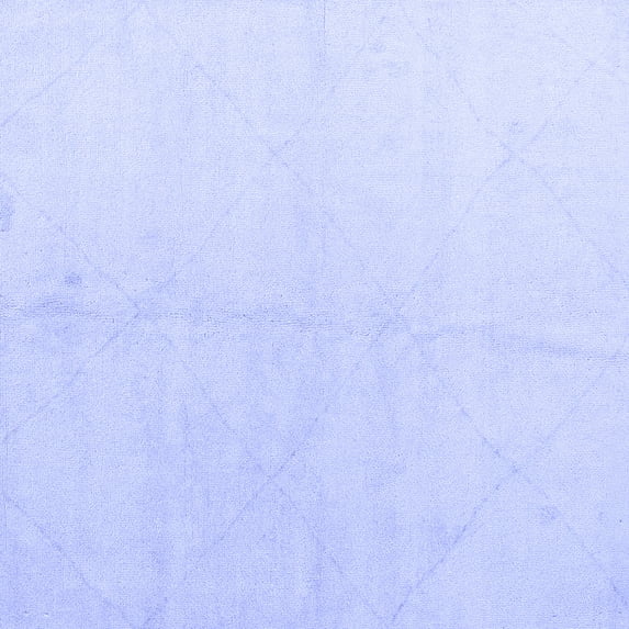 Ahgly Company Indoor Square Solid Blue Modern Area Rugs, 5' Square