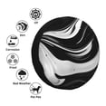 thumbnail image 4 of Naloa Abstract Black White Swirls PVC Leather Spare Tire Wheel Cover Spare Tire Cover, for Car Truck SUV Camper Trailer Universal Fit(14-17in)-16 inch, 4 of 6