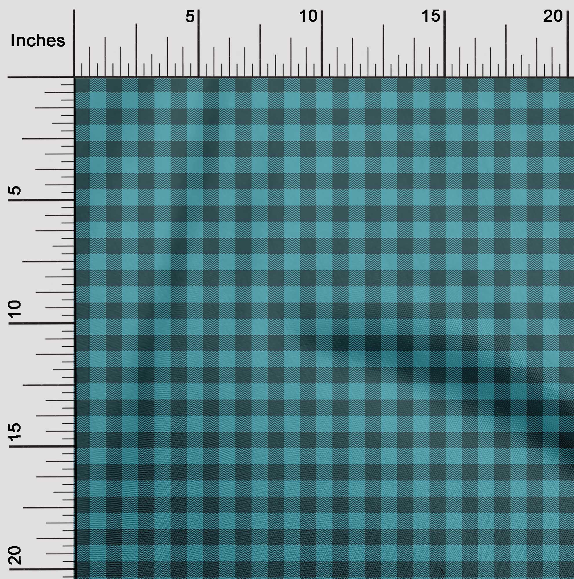 Wide Check Pattern oneOone Georgette Viscose Fabric Gingham Check Print Fabric By Yard 42 ...