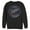 Black, variant on Men's NASA Space Rocket  Sweatshirt Navy Blue Large