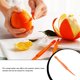 thumbnail image 3 of Advancent Pack of 6 Orange Portable Room Living Grapefruit Household Peeling Tool Remover with ABS Fruit Opening Handle Skin Type3 NO3, 3 of 6