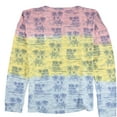 thumbnail image 5 of P.J. Salvage Womens Palm Trees Pajama Sweater, Multicoloured, Small, 5 of 5