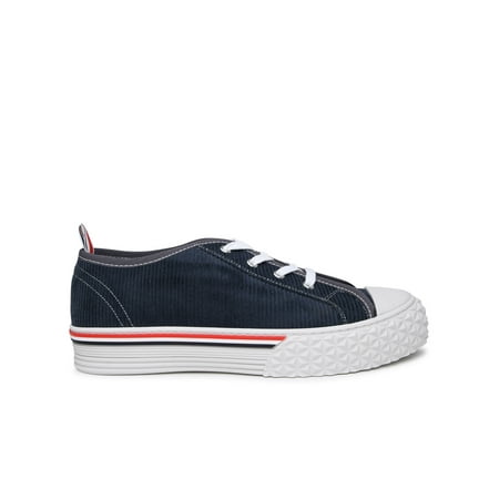 

Thom Browne Man Light Blue Corduroy Sneaker