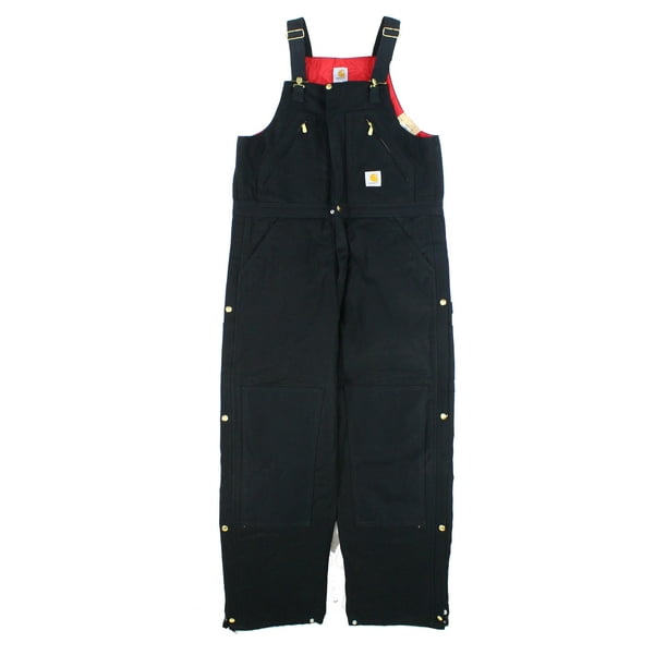 Carhartt Mens 38x30 Quilt Lined Duck Bib Overalls