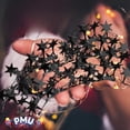 thumbnail image 2 of PMU 25 Ft Star Wire Shiny Garland Black Star - Halloween, Christmas Party, Wedding, Birthday, Festive Home Decoration Ornament Black Star, 2 of 7
