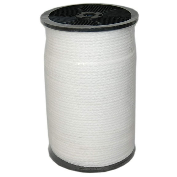 T.W. Evans Cordage 27-306 .25 in. x 1000 ft. Hollow Braid Polypro Rope in White