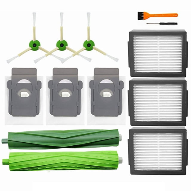 Rodillo de cepillo lateral HEPA filtro bolsa de polvo repuesto para IRobot Roomba I3 I7 I4 E5 E6 J7 Plus robot aspirador LYD Electrodomésticos y accesorios limpios