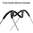 thumbnail image 4 of Salvamanteles para rejilla de vapor con asas de silicona resistentes al calor, compatible con accesorios de olla instantánea, salvamanteles para olla a presión con rejilla de vapor inoxidabl, 4 of 5